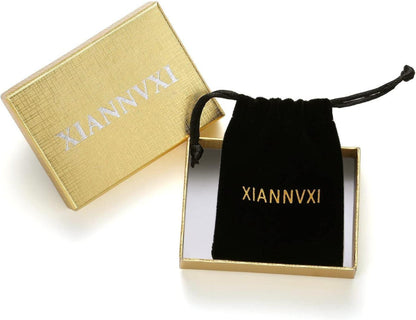 XIANNVXI Damen Rosenquarz Kristall Halskette Anhänger Heilung Reiki Schmuck