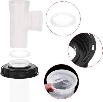 GEDEGOOK F-form IBC Deckel Filter Nylon Wasserfilter 163mm Tankdeckel