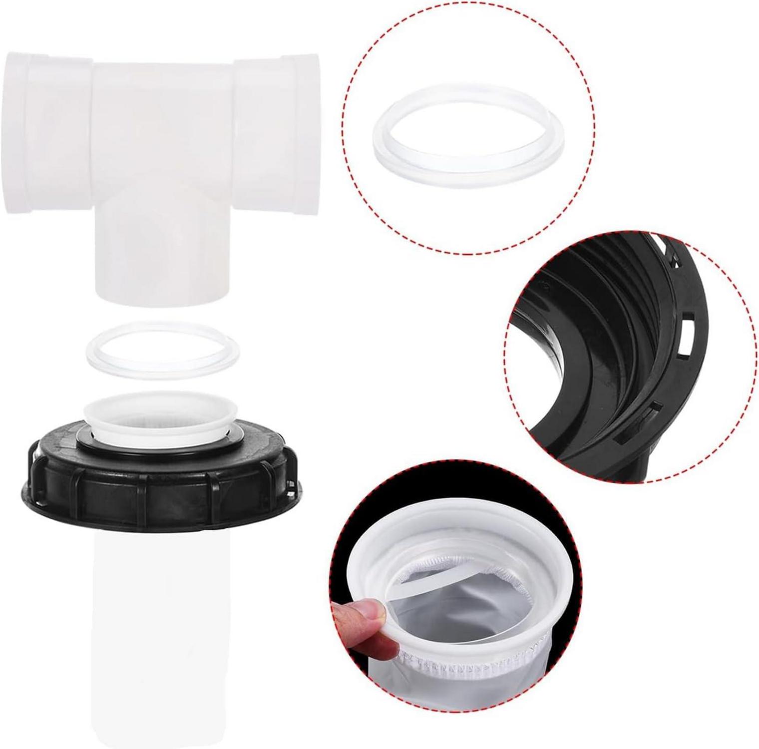 IBC T-Form Deckel Filter Nylon Auswaschbar 163mm Tankdeckel Regenwasserfilter