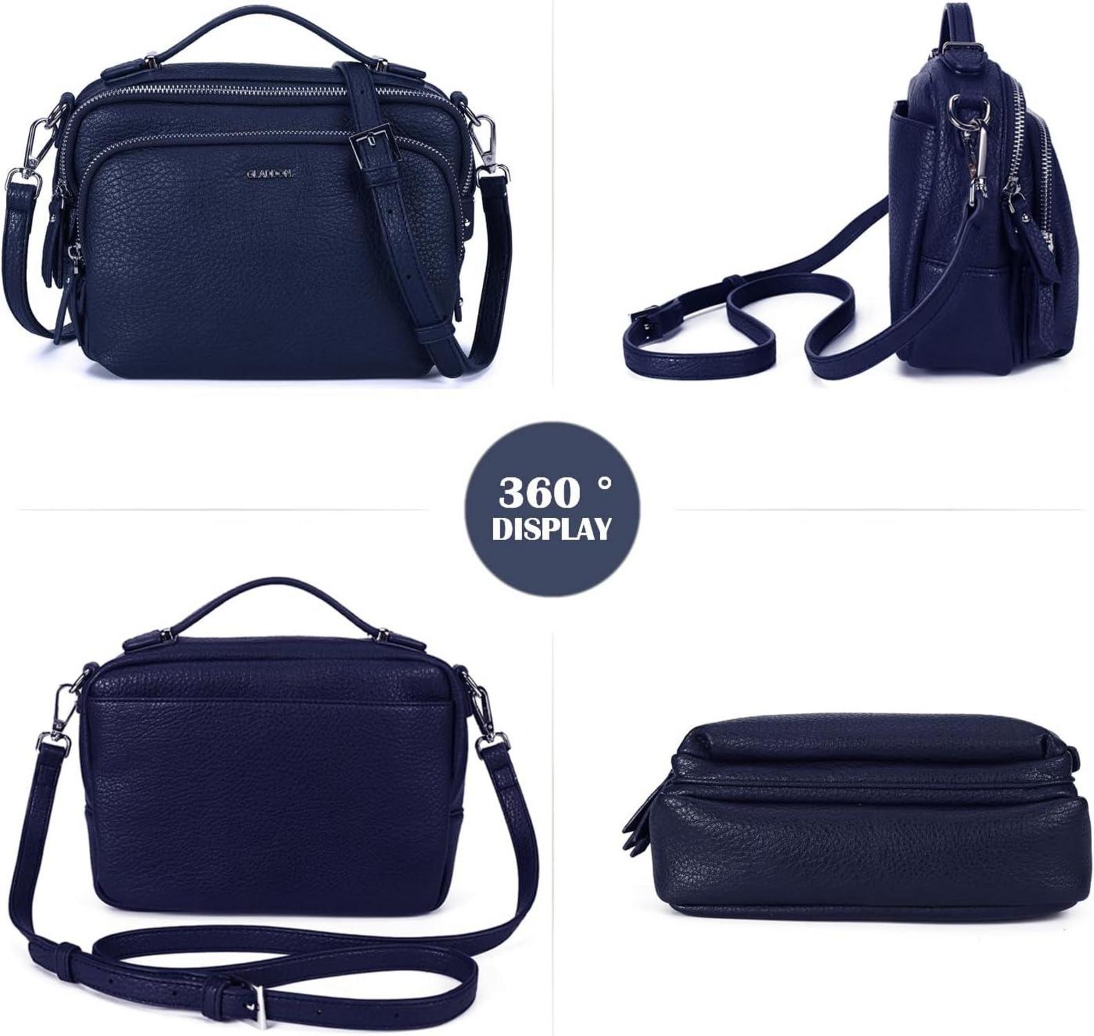 Umhängetasche Damen Schultertasche Crossbody Leder Handtasche Klein
