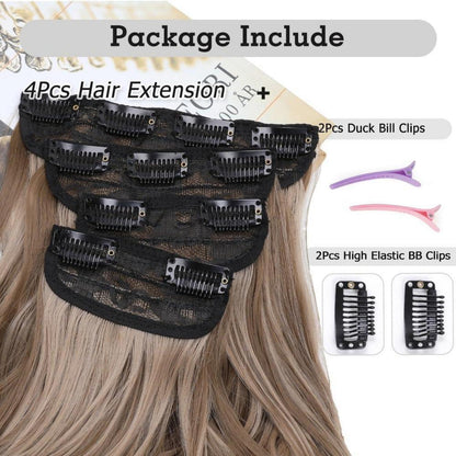 Welliges Clip-in Haarverlängerung 20 Zoll – Voller Kopf Echthaar