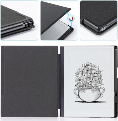 CoBak Remarkable 2 Hülle - Leichte Buchrückenhülle, schwarz 10,3 Zoll