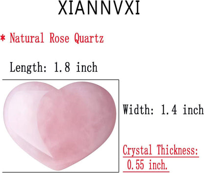 Kristall Herz Rosenquarz Heilkristalle Stein Valentinstag Geschenke