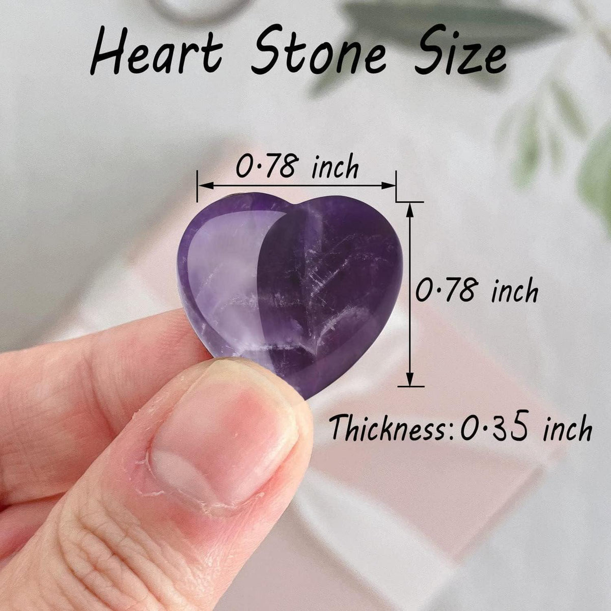Amethyst Herz Heilkristalle Set für Liebe & Wohlbefinden