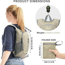 Kleiner Wanderrucksack 10l leicht faltbar lässig Reisen