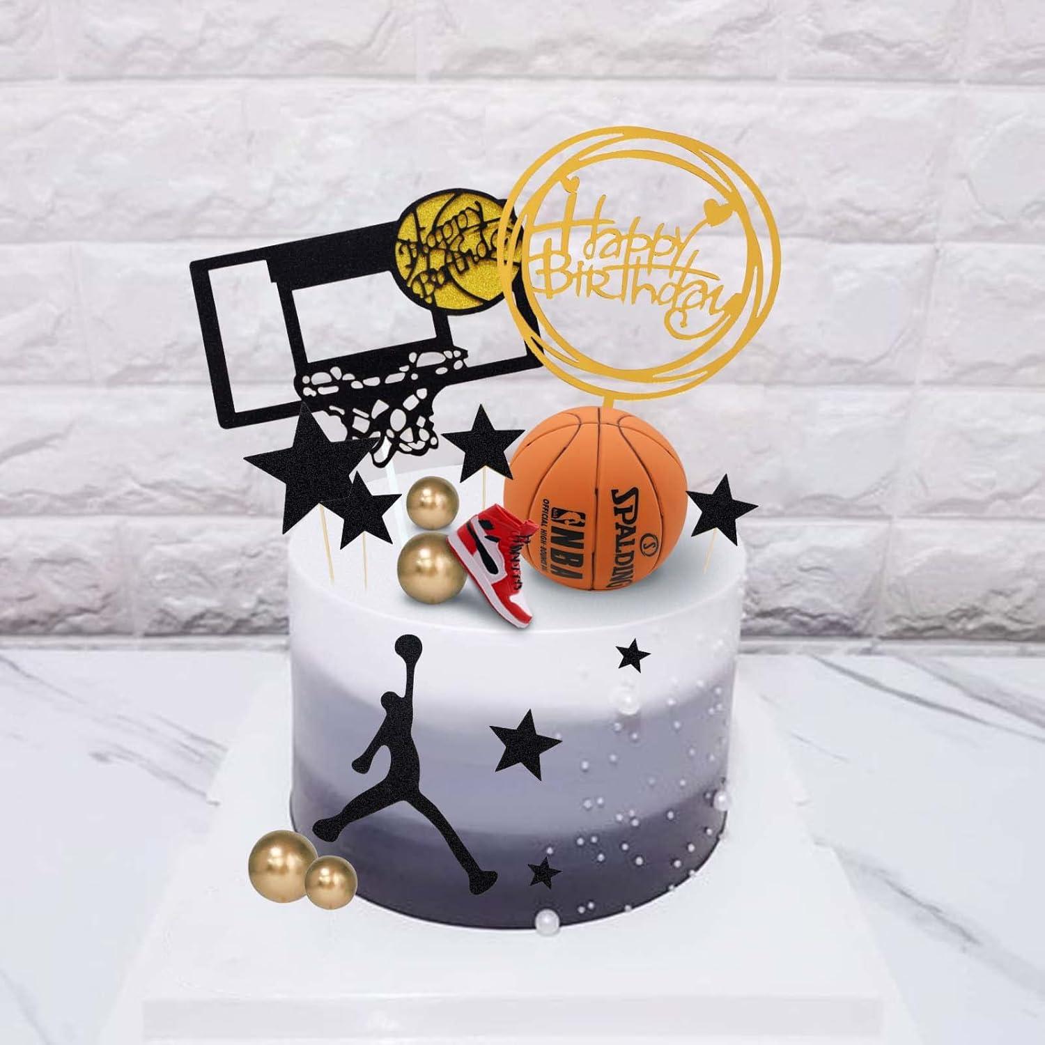 Basketball Kuchendekoration Set 17-teilig Geburtstagsparty Zubehör