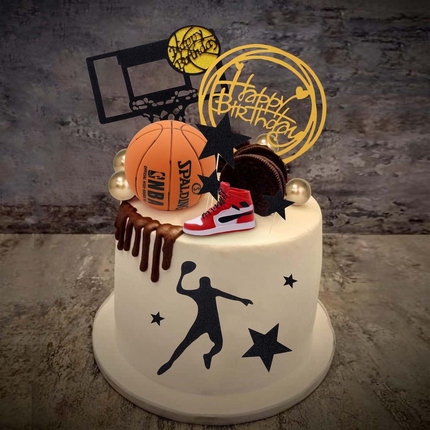Basketball-Kuchendekoration 17 Stück Jungen Herren Motiv PARTY-Zubehör
