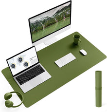 Großes Office Mousepad mit Leder- und Wildleder, Multifunktionale