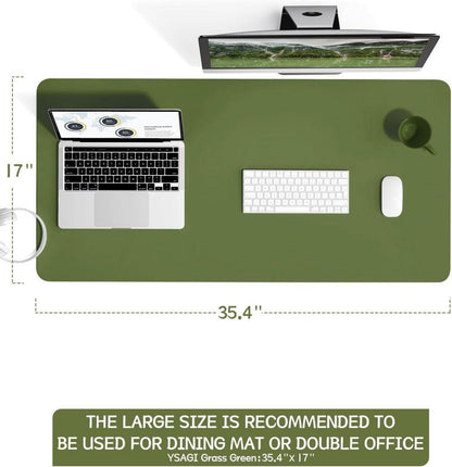 Schreibtischunterlage Mauspad Leder Rutschfest Multifunktionales Office 90x43cm