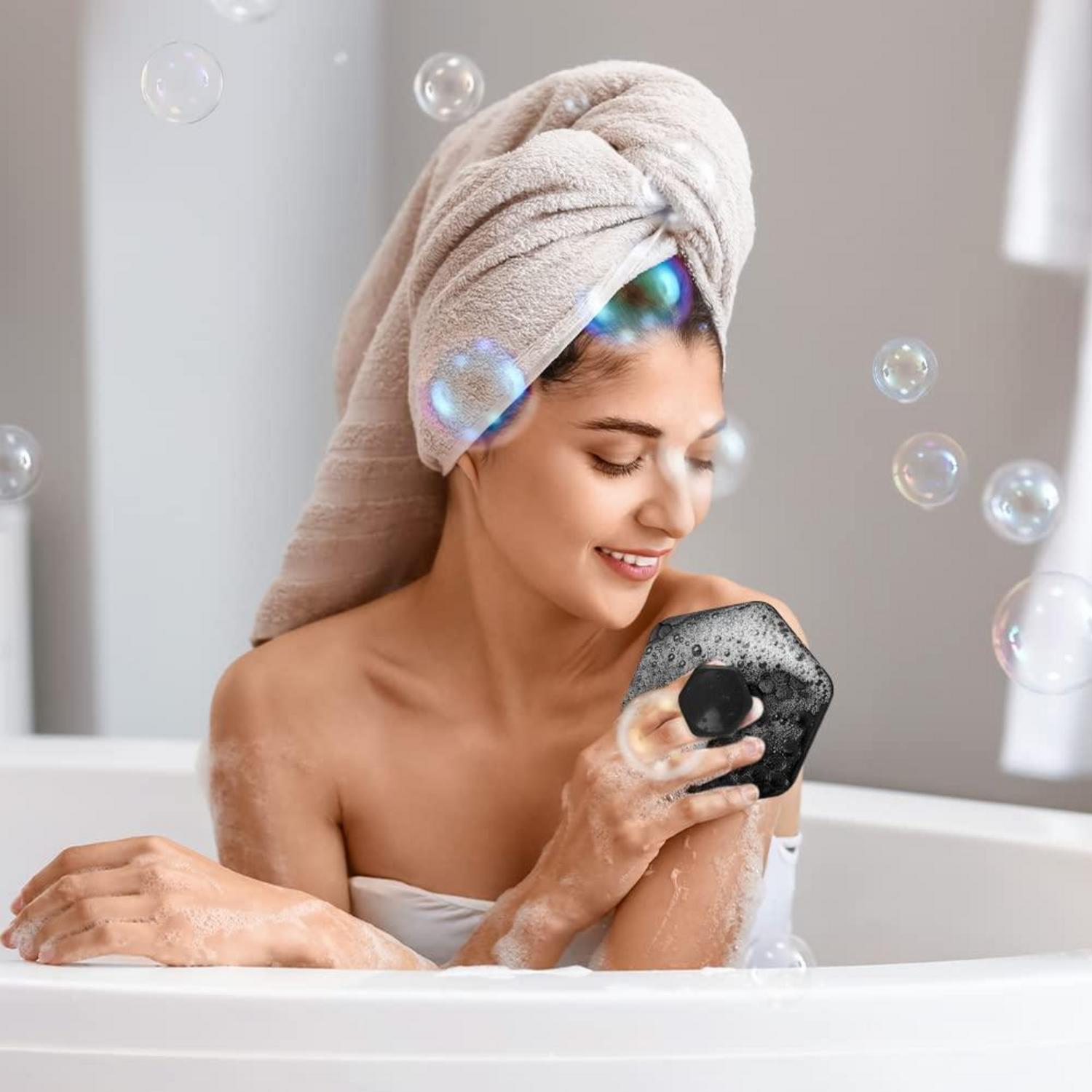 URAQT Silikon Badebürste für Baby & Erwachsene, Massage & Peeling, Set 2