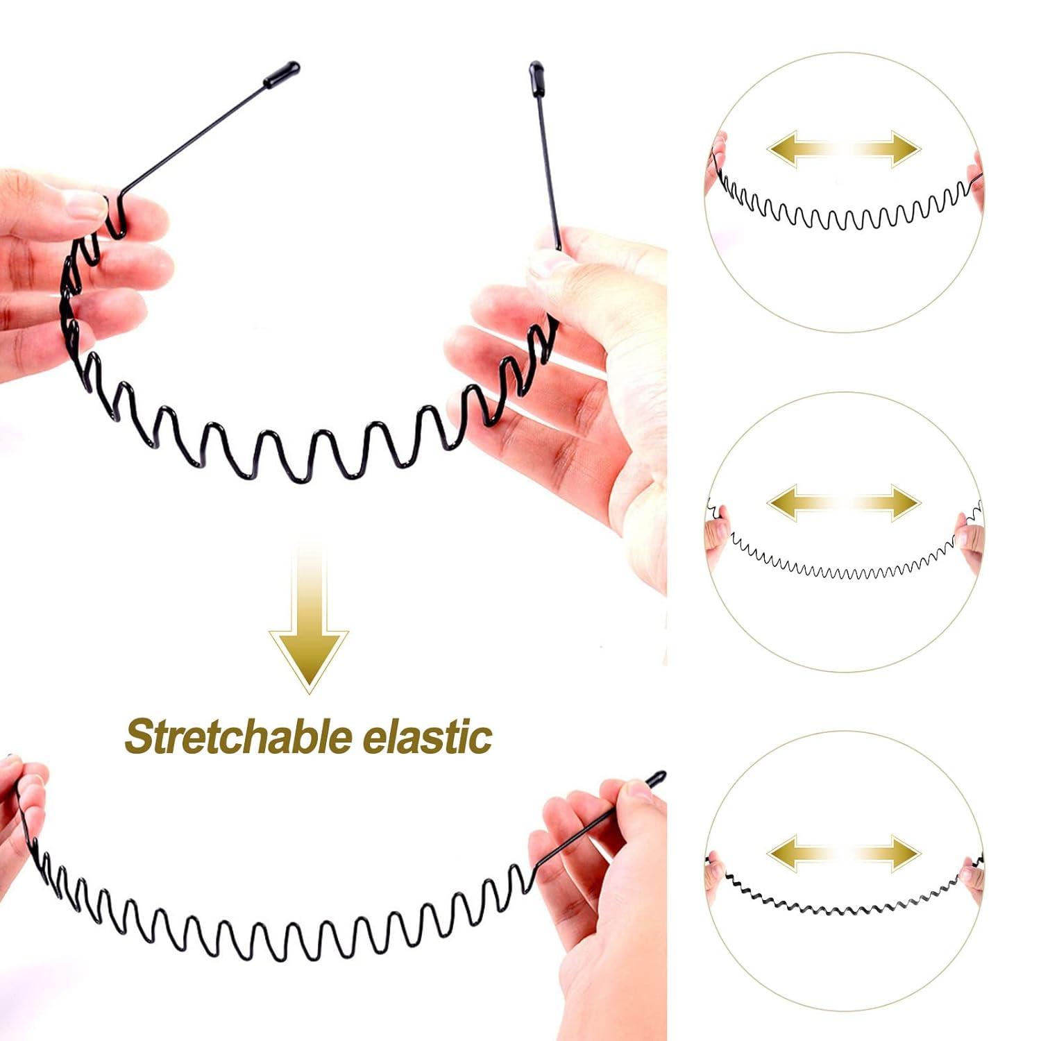 Metall Haarband Set für Outdoor Sport und Yoga, 3 Stück