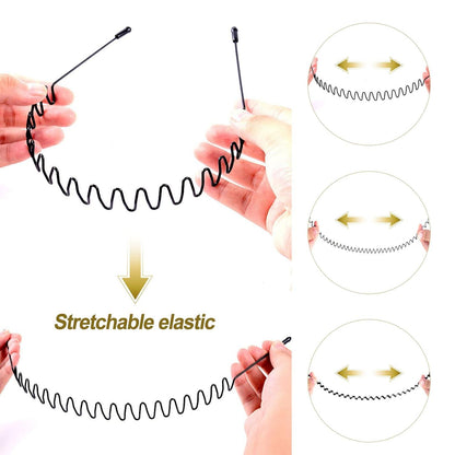 Metall Haarband Set für Outdoor Sport und Yoga, 3 Stück