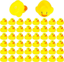 50er Pack Mini Badeente Quietscheenten Gelb Badespielzeug Kinder
