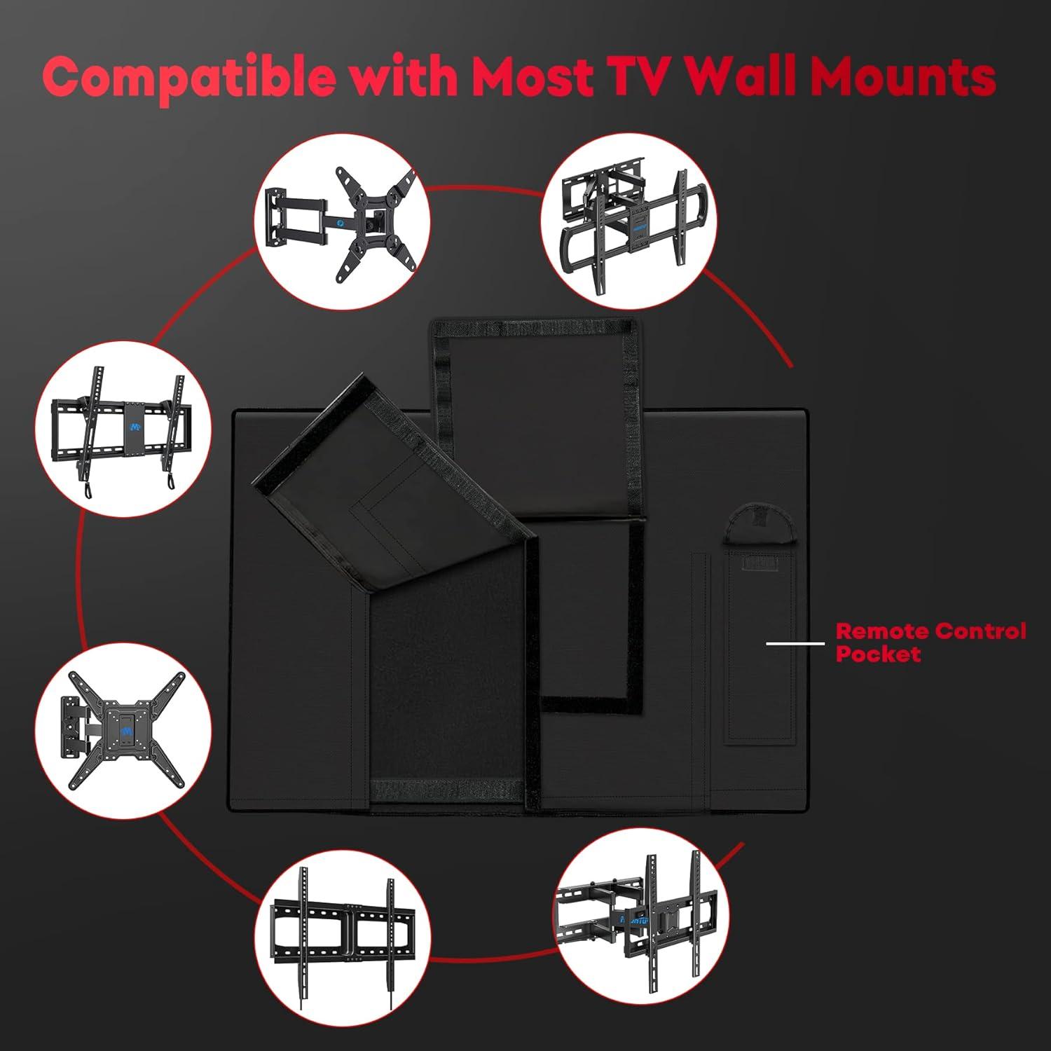 Zettum TV Abdeckung 40-43 Zoll Außenbereich Heavy Duty wasserdicht