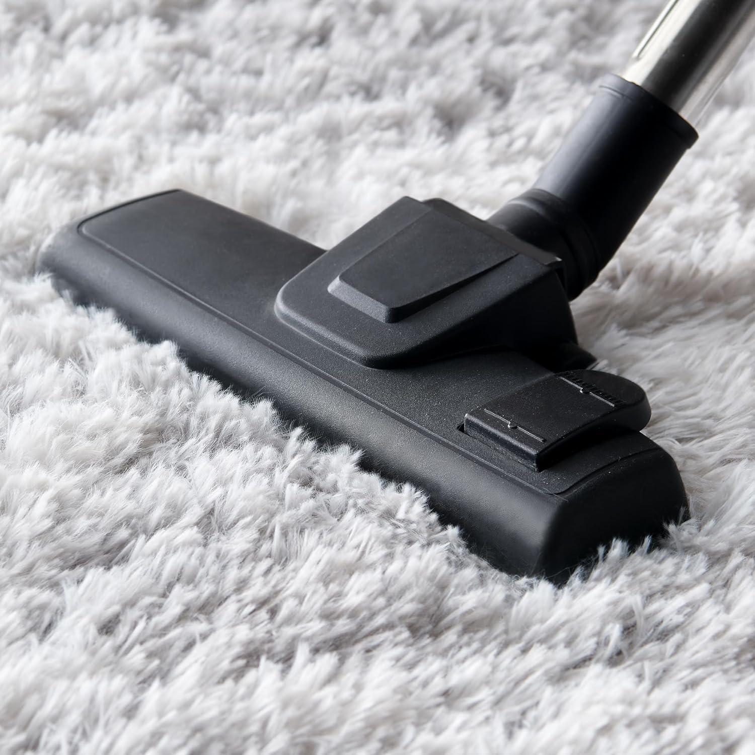 Plüsch Teppich Rund - Flauschiger Teppich für Wohnzimmer und