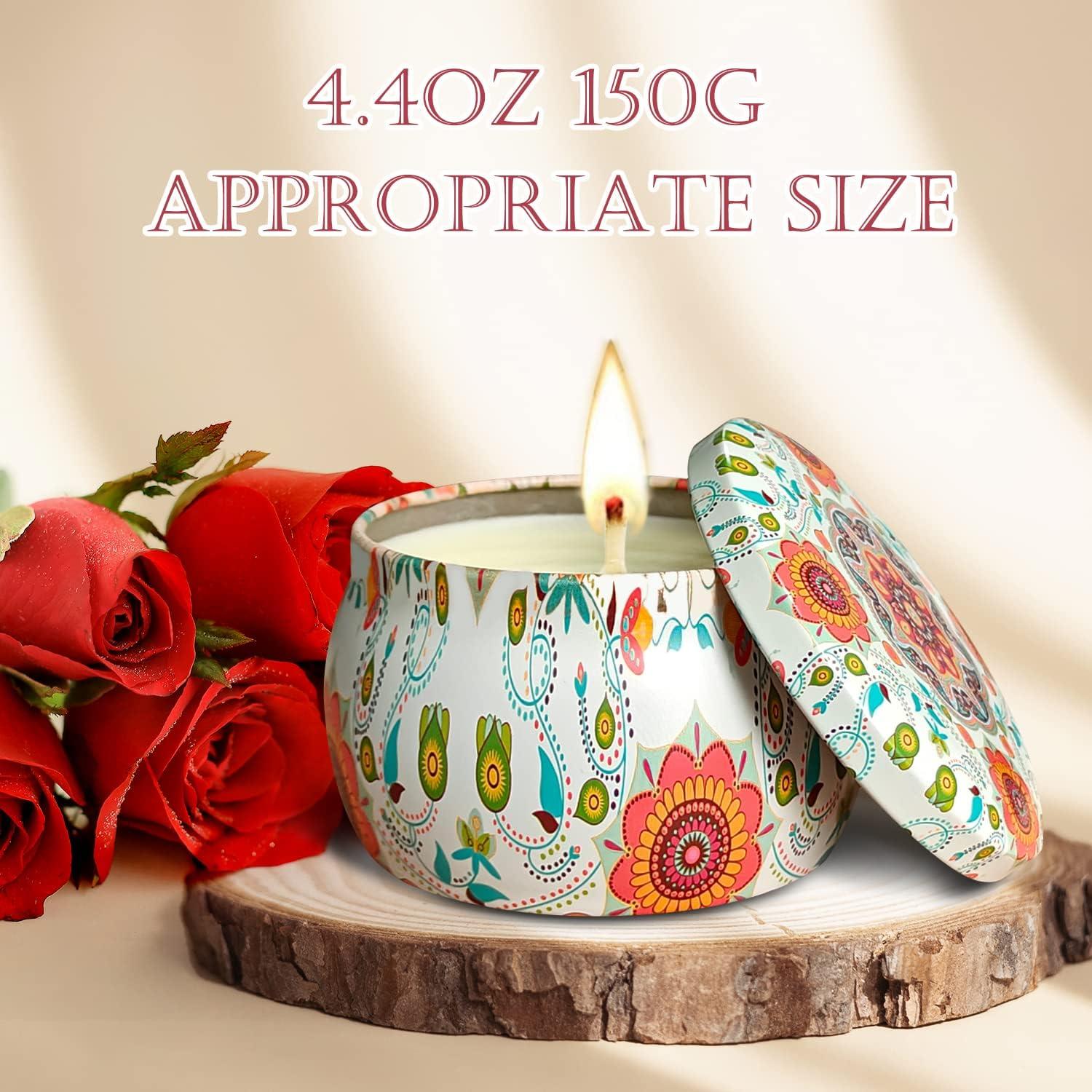 Aromatherapie Duftkerzen-Geschenkset Rose 120