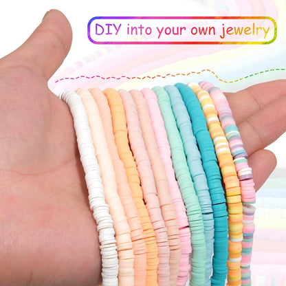 RUBY 4200 Heishi Perlen 6mm Clay DIY Schmuckset