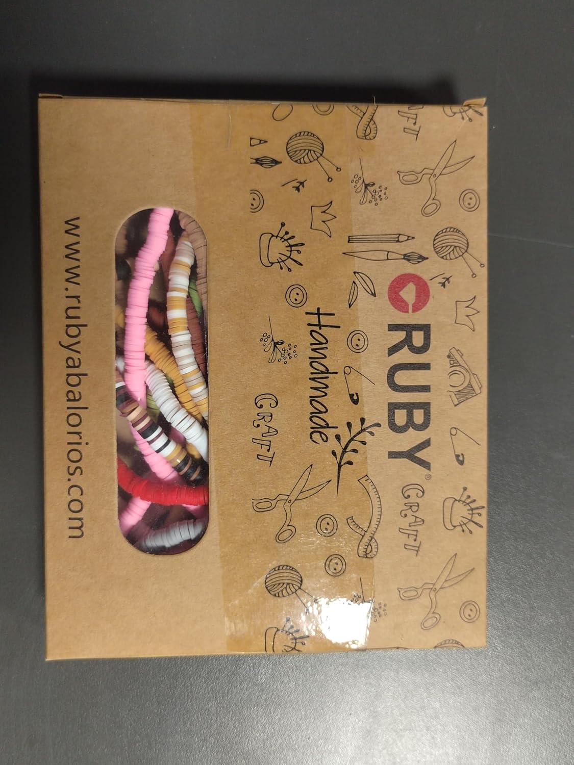 RUBY 4200 Stück 6mm Heishi Perlen Clay DIY Set für Schmuckherstellung in 12 Farben