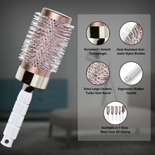 Rundbürsten Set für Haarstyling mit Keramik-Ion-Technologie
