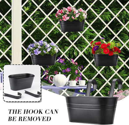 BOFUNX 2er Set Vintage Hängetöpfe für Balkon und Garten