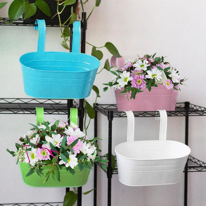 Vintage Hängetöpfe Set Blumentopf Übertopf Balkon Deko 27×14×12cm