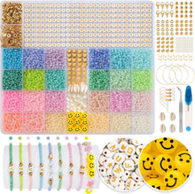 DIY Armband Perlen Set Glasperlen Buchstaben Smiley Kit
