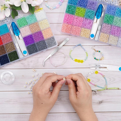 RUBY Perlen Set zum Auffädeln 3mm DIY Schmuckherstellung Kit