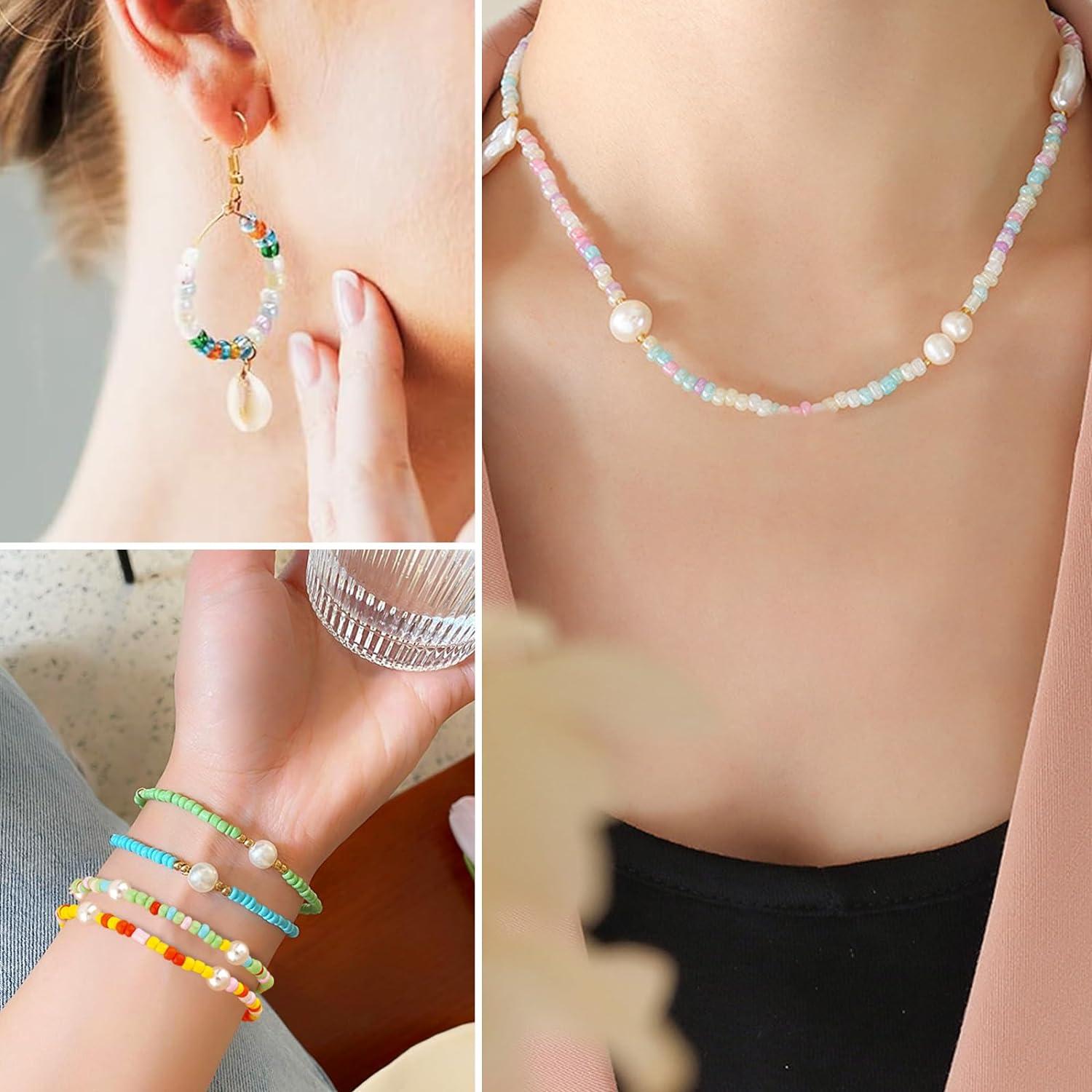 Perlen Set zum Auffädeln 3mm - 24 Glasperlen für DIY Armband