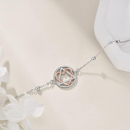Nüchternheit Geschenk Armband Sterling Silber AA Erholung Symbol 925 für Frauen