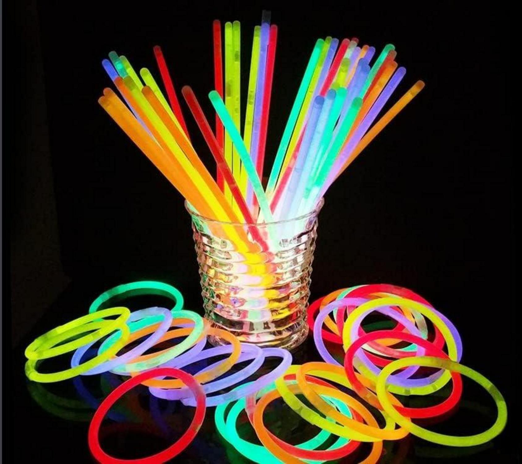 Knicklichter Party Set mit 40 Leuchtstäben und Verbinder