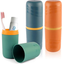 Zahnbürsten Etui Set Tragbare Zahnputzbecher Reise Mundspülbecher