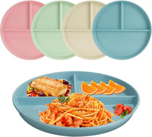 Geteilte Speiseteller Set 4er Pack unzerbrechlich Picknickteller