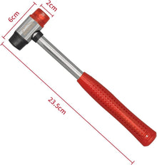 Gummihammer Doppelkopf Weich Mini Schonhammer für Leder Holz