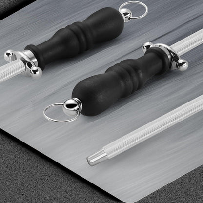 BEWOS 2 Stück Profi Wetzstahl 26cm & 23cm für alle Messer