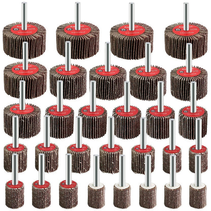 Fächerschleifer Set 30tlg. Korn 80 für Bohrmaschine