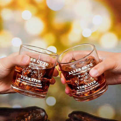 Whiskeyglas Abschiedsgeschenk Kollegen Neu Job 300ML