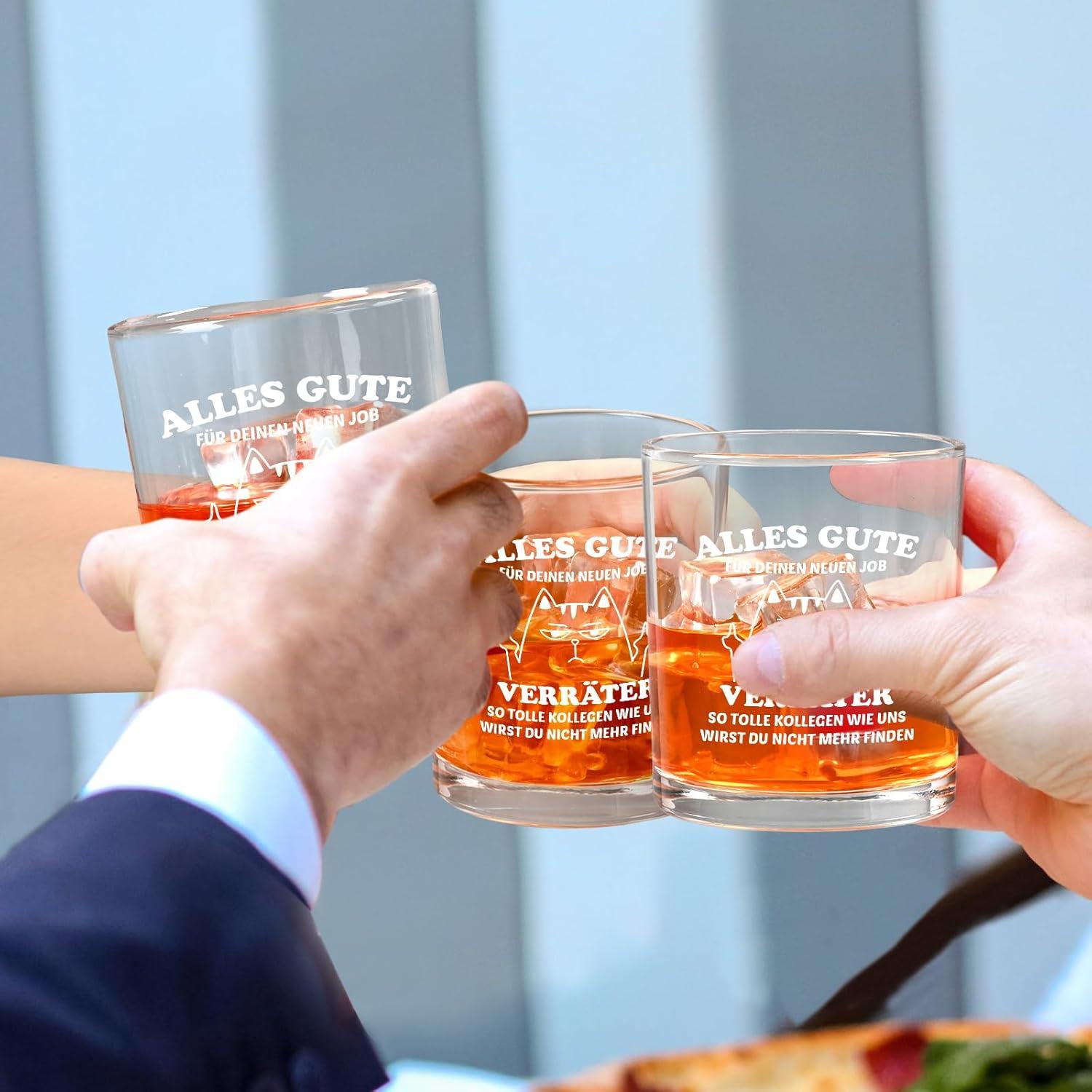Whiskeyglas Abschiedsgeschenk Kollegen Neu Job 300ML