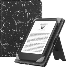 Universal 6 Zoll eReader Hülle mit Ständer und Handschlaufe - PU-Leder