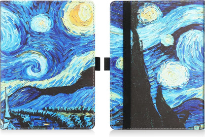 Universale 6 Zoll eReader Hülle Folio Ständer Handschlaufe Sky Blau