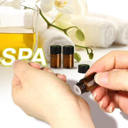2ml Braune Leere Glasflaschen Ätherische Öle Tropfer Orifice Reducers
