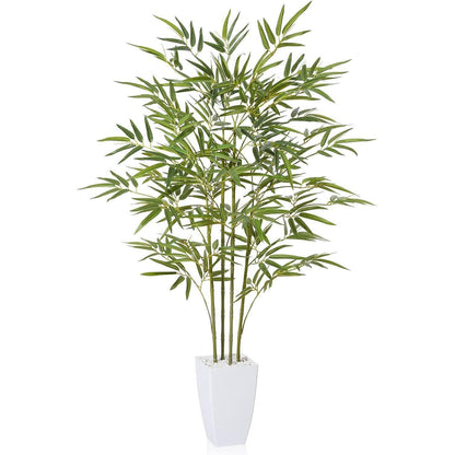 Kunstpflanze Bambus 120 cm Groß Künstlich Plastik Zimmer