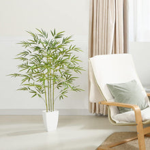 Kunstpflanze Bambus 120 cm Groß Künstlich Plastik Zimmer