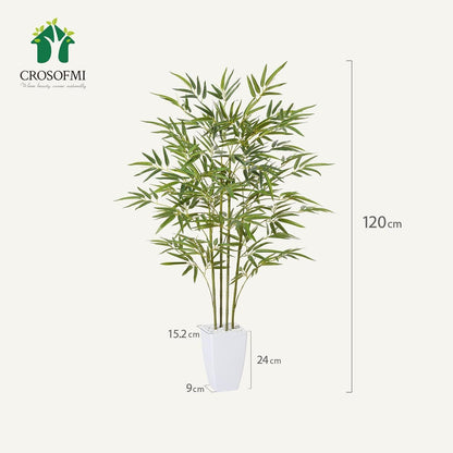 Kunstpflanze Bambus 120 cm Groß Künstlich Plastik Zimmer