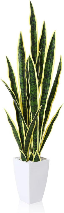 Kunstpflanze Bogenhanf 110 cm Gelb Deko Modern