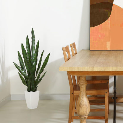 Kunstpflanze Bogenhanf 110 cm künstlich Sansevieria Deko Grün