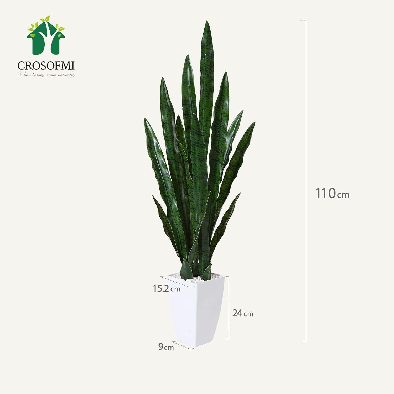 Kunstpflanze Bogenhanf 110cm Grün Zimmerpflanze