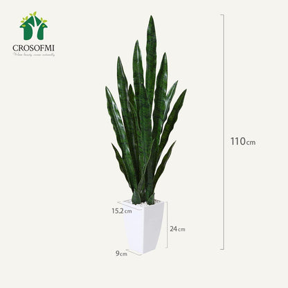 Kunstpflanze Bogenhanf 110cm Grün Zimmerpflanze