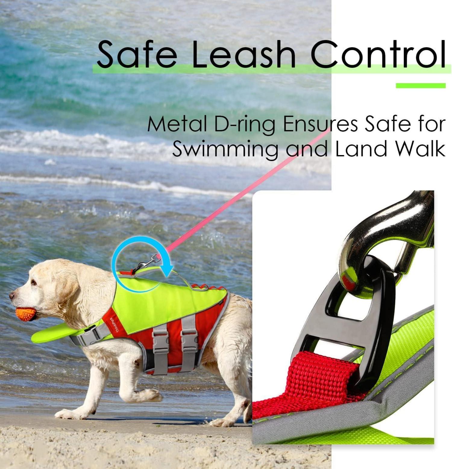 ThinkPet Hund Schwimmweste Rettungsweste Auftrieb Reflektierend