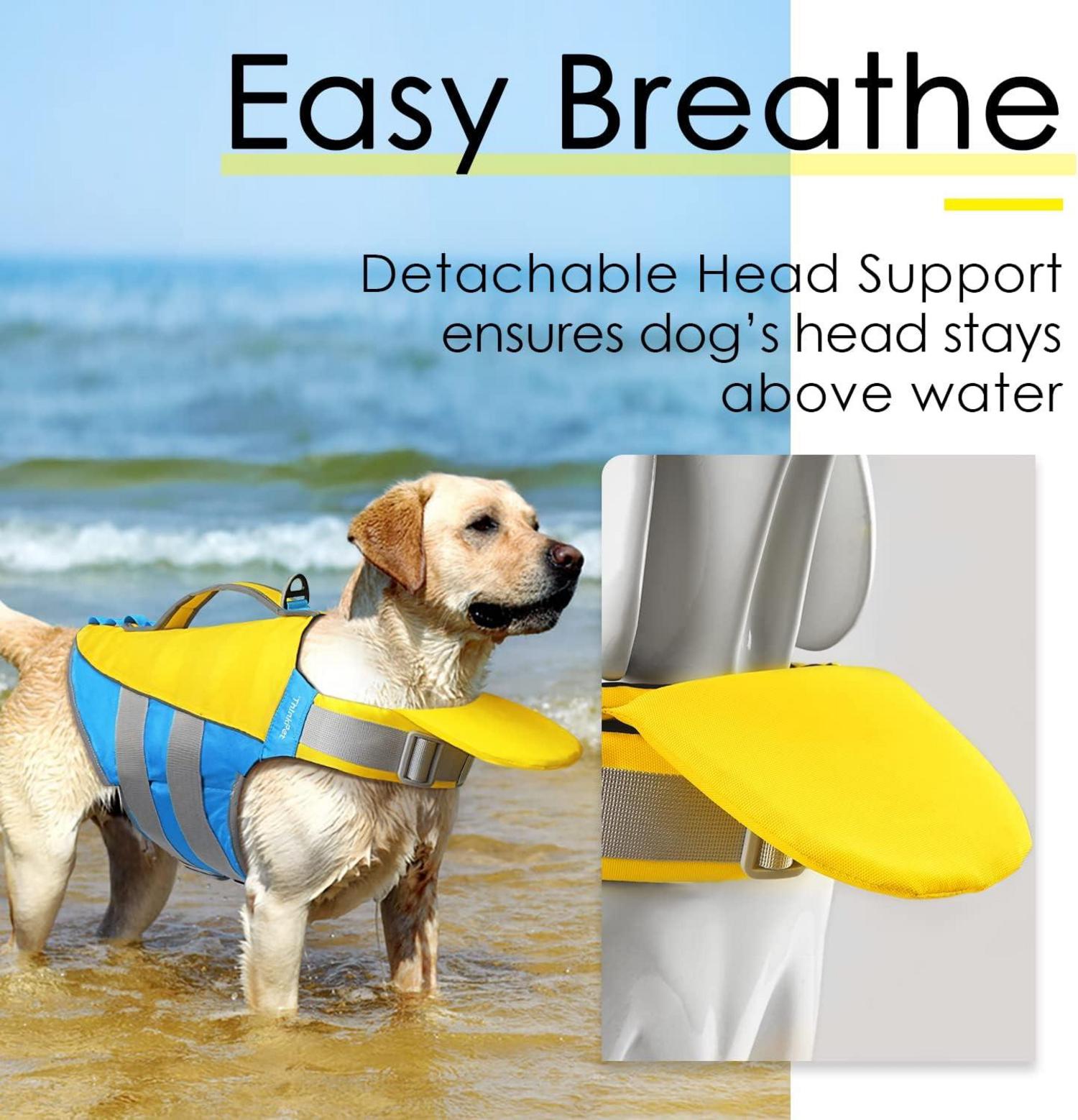 Hund Schwimmweste Einstellbar Rettungsweste Reflektierendere Auftrieb