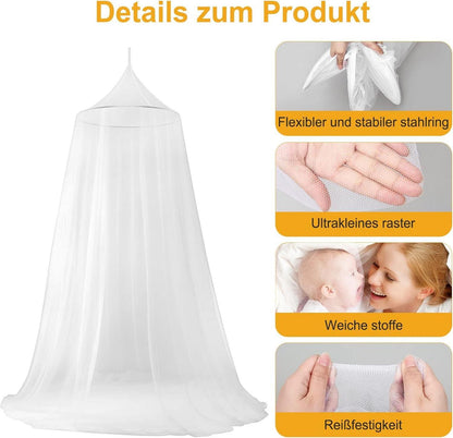 Moskitonetz Bett Doppelbett Einzelbett Reise Betthimmel Mückennetz
